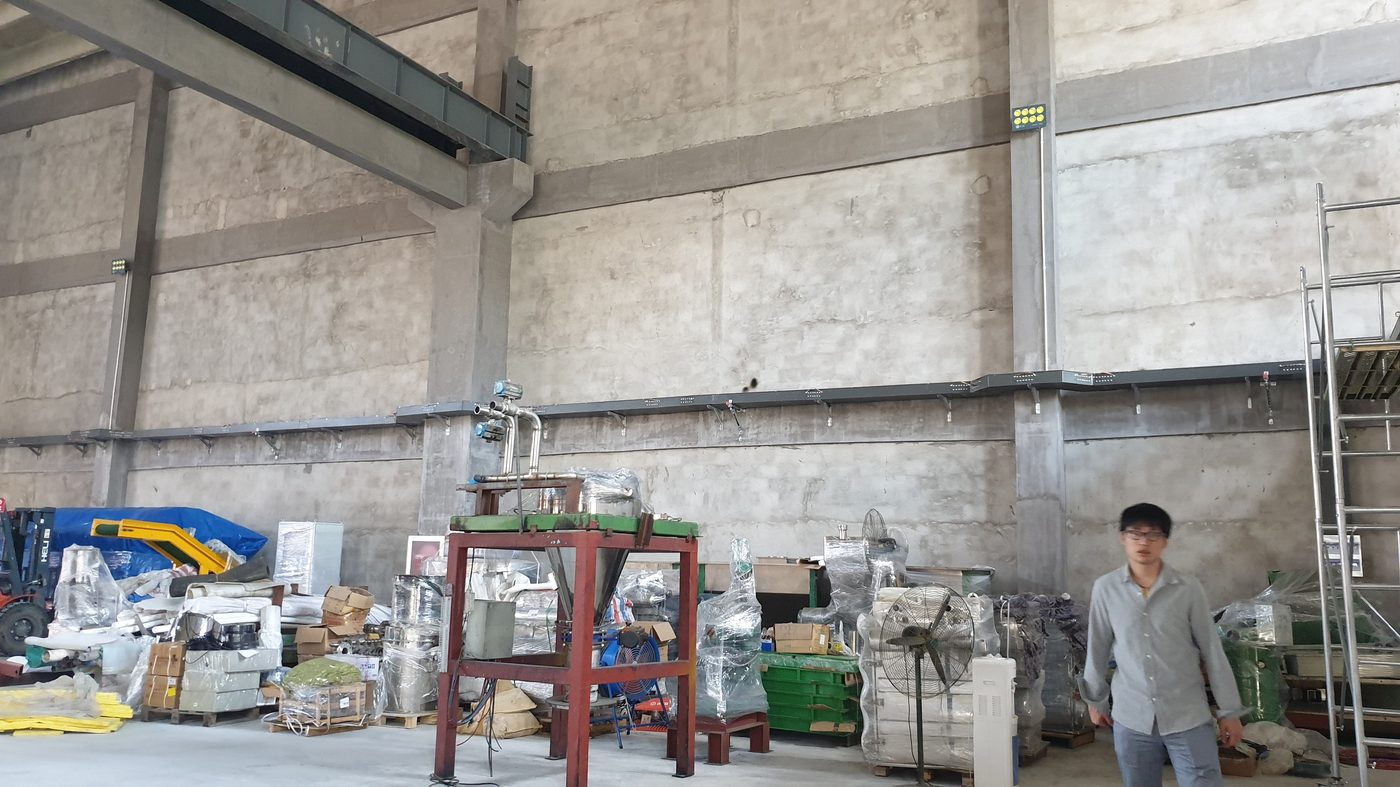 PAXTON equipment staging and assembly area