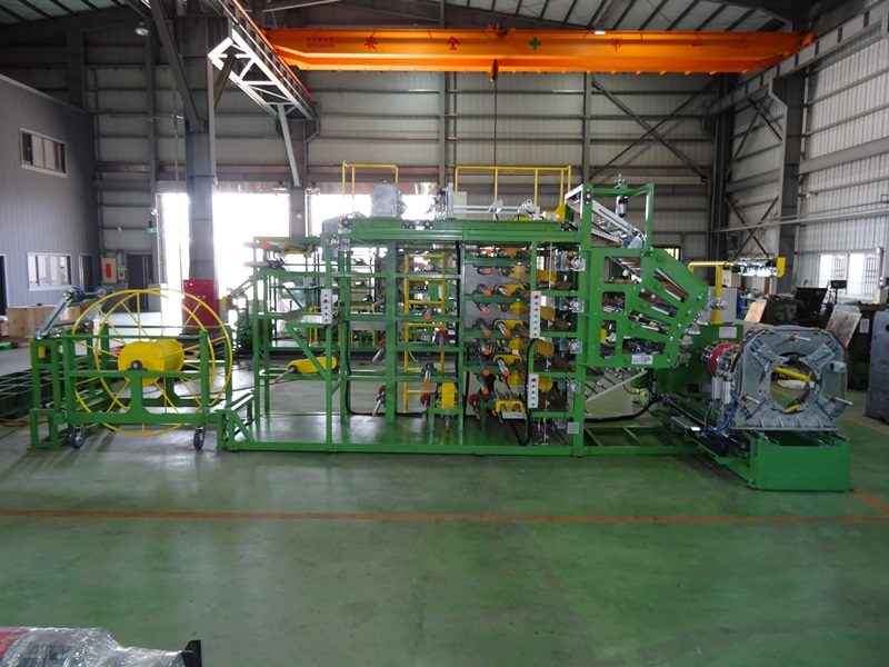 Material feeding and carcass assembly section